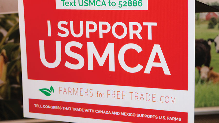 USMCA support sign